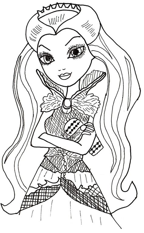 ever after high coloring pictures|raven queen coloring page.